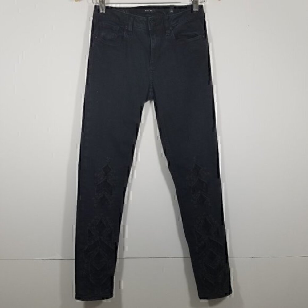 Miss Me Lace Stretch Ankle Skinny Jeans Size 26